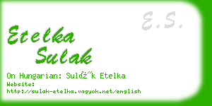 etelka sulak business card